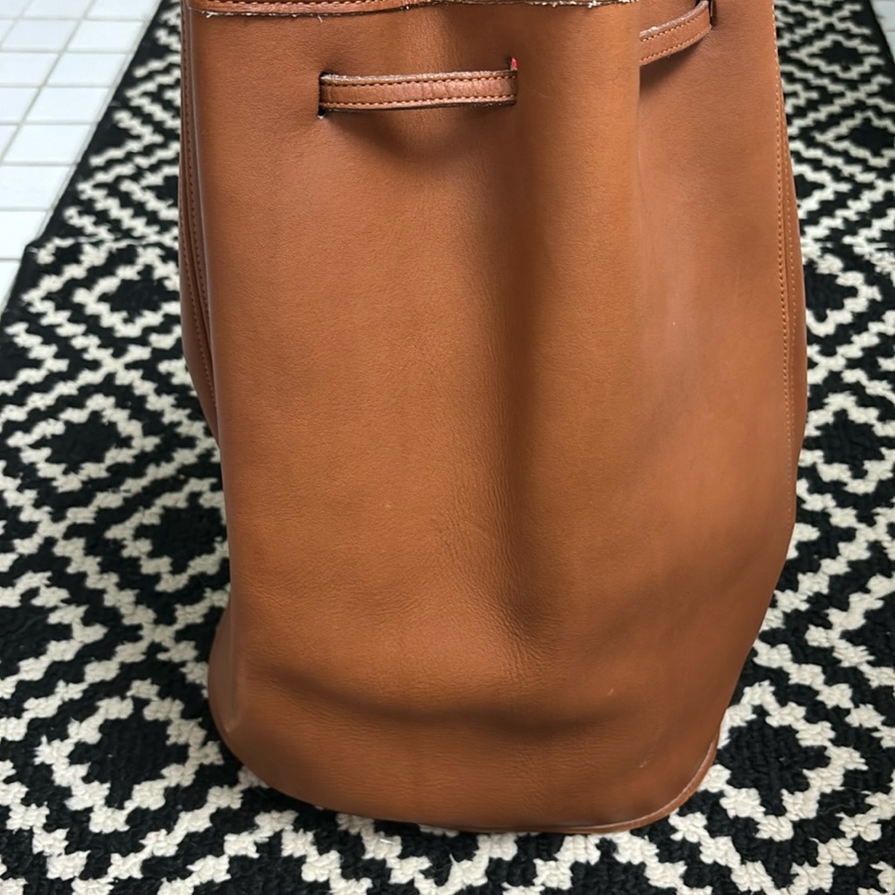 Brown coach bag sack